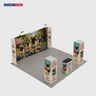 Modulare Messestand-Sets 6m x 6m – Modell 18
