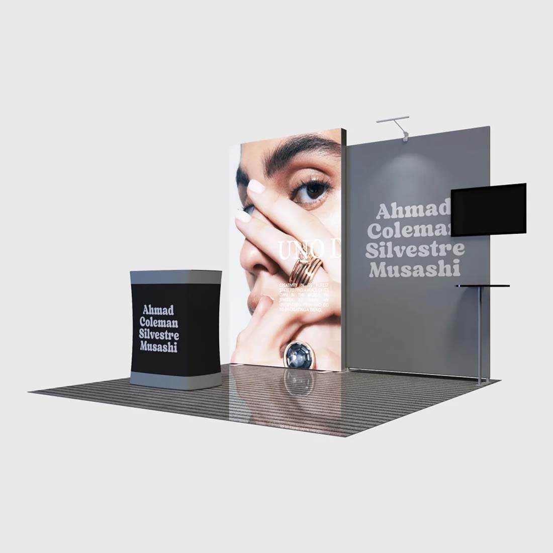 Premier 3m x 3m Messestand – Modell 4