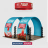 Mobiles Ausstellungsdisplay 3m x 6m – Modell 9