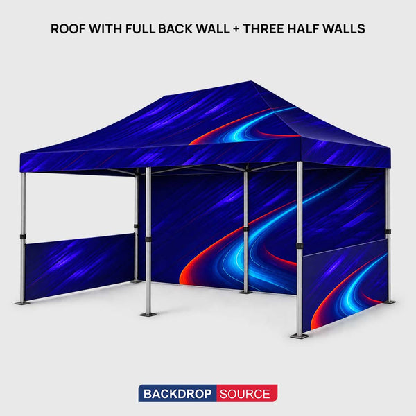 Robustes Stoffpavillonzelt – (6m W x 3m H)