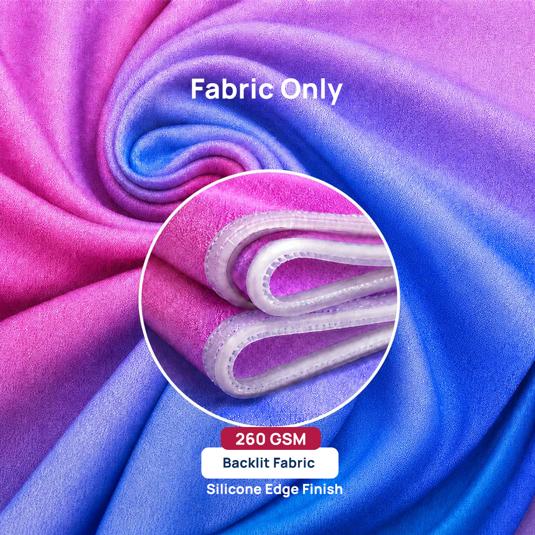 SEG-Stoff-Medienwand – 1.2m W x 2m H