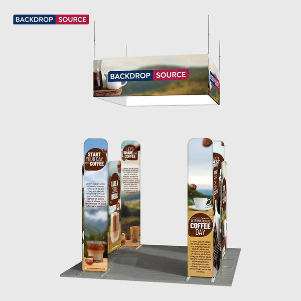 Tragbare Messedisplaywand 3m x 3m – Modell 36
