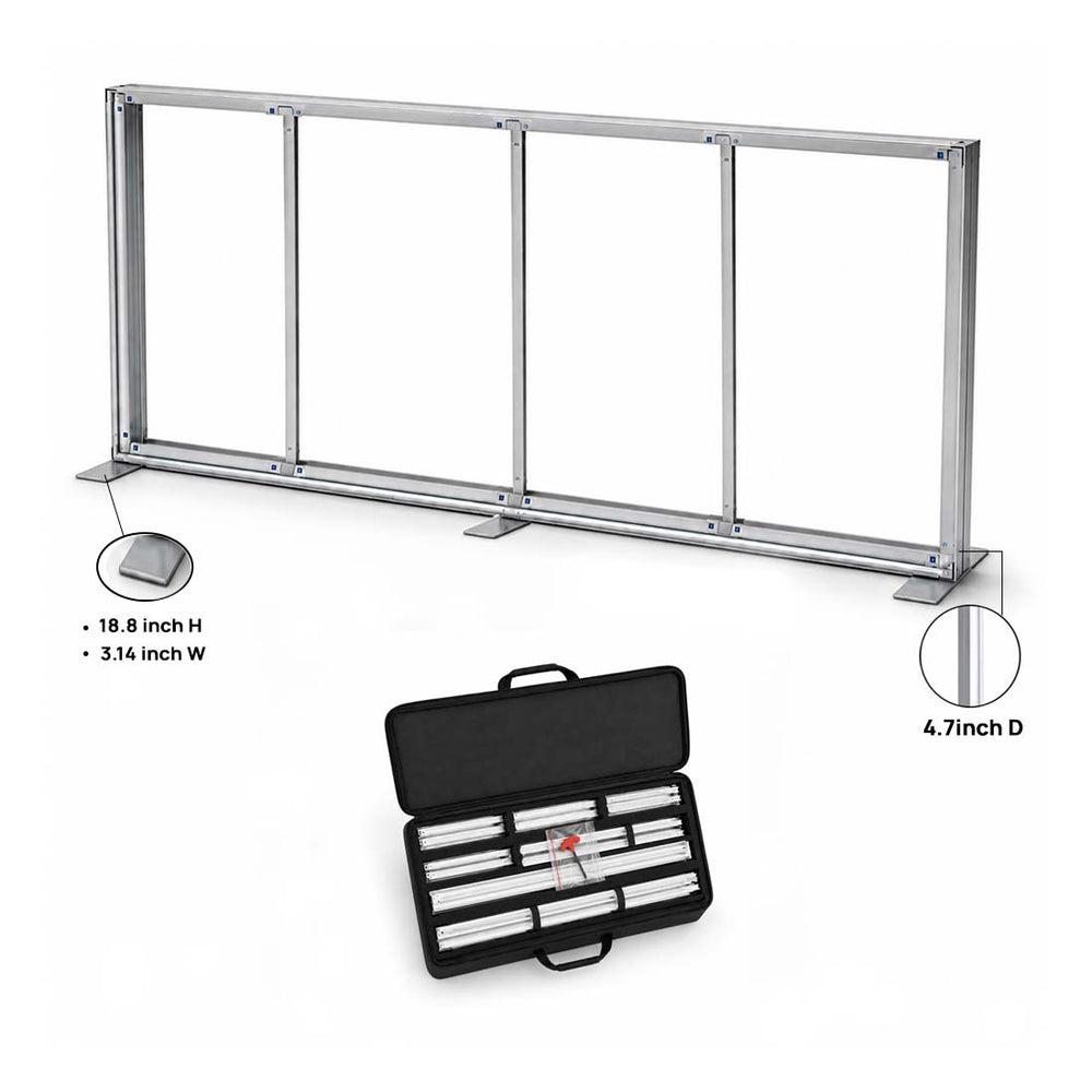 SEG-Stoff-Medienwand – 5m W x 2.5m H