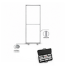 SEG-Stoff-Medienwand – 0.85m W x 2m H