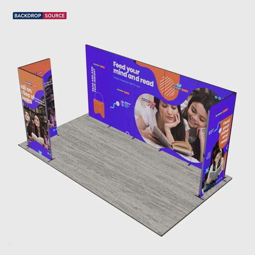 6m Folding SEG Booth Kit with L-Shape Return Walls