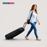 Hartschalenkoffer in M-Größe mit Rollen