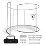 360° individuell bedruckter Messestand mit LED-Beleuchtung