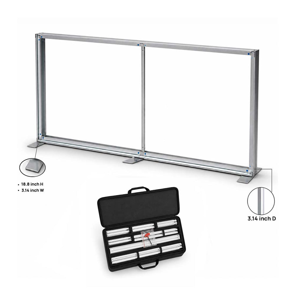 SEG-Stoff-Medienwand – 4m W x 2.5m H