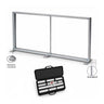 SEG-Stoff-Medienwand – 4m W x 2.5m H