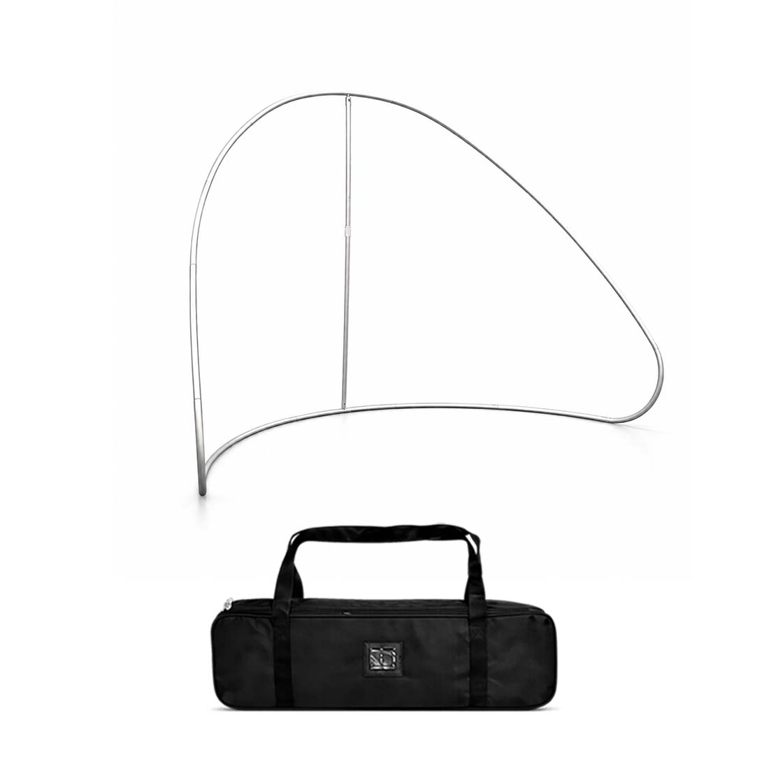 Halbrundes Meeting-Pod-Display aus Stoff