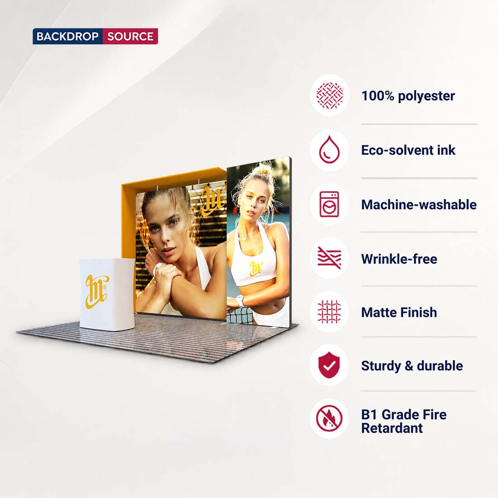 3x3m Fabric Backwall Display Kit