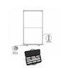 SEG-Stoff-Medienwand – 1m W x 2m H