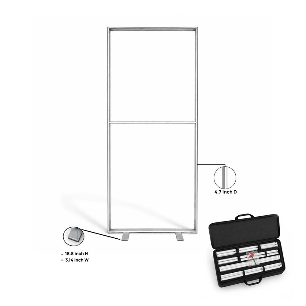 SEG-Spannstoff-Displayrahmen – Aluminiumprofil mit 120 mm Tiefe
