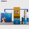 Modular Booth Kits 6m x 6m - Model 12