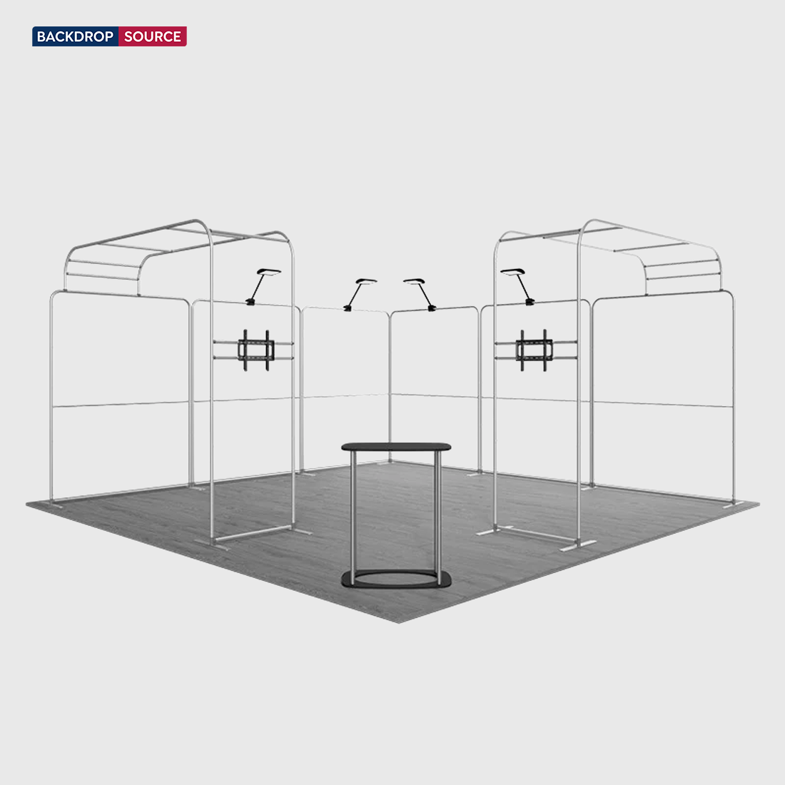 Modulare Messestand-Sets 6m x 6m – Modell 19