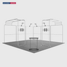 Modulare Messestand-Sets 6m x 6m – Modell 19