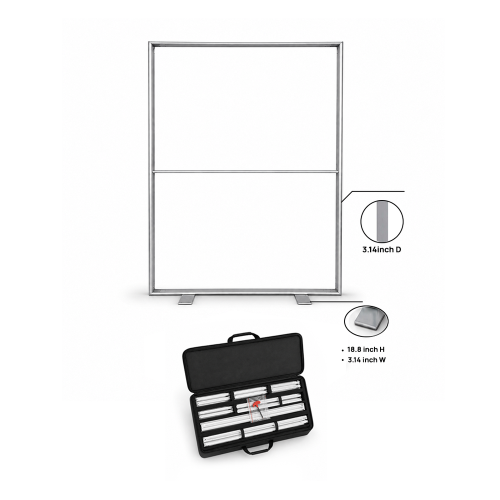 SEG-Stoff-Medienwand – 1.2m W x 2m H