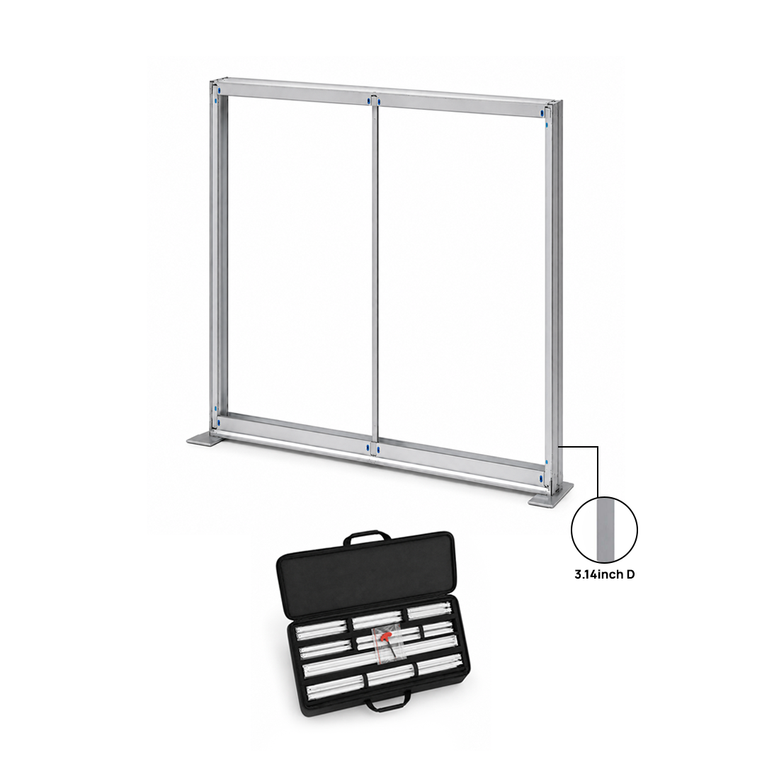 Übergroße SEG-Stoffpräsentation – 3m W x 4m H