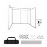 Würfelzelt-Fotobox mit breitem Eingang