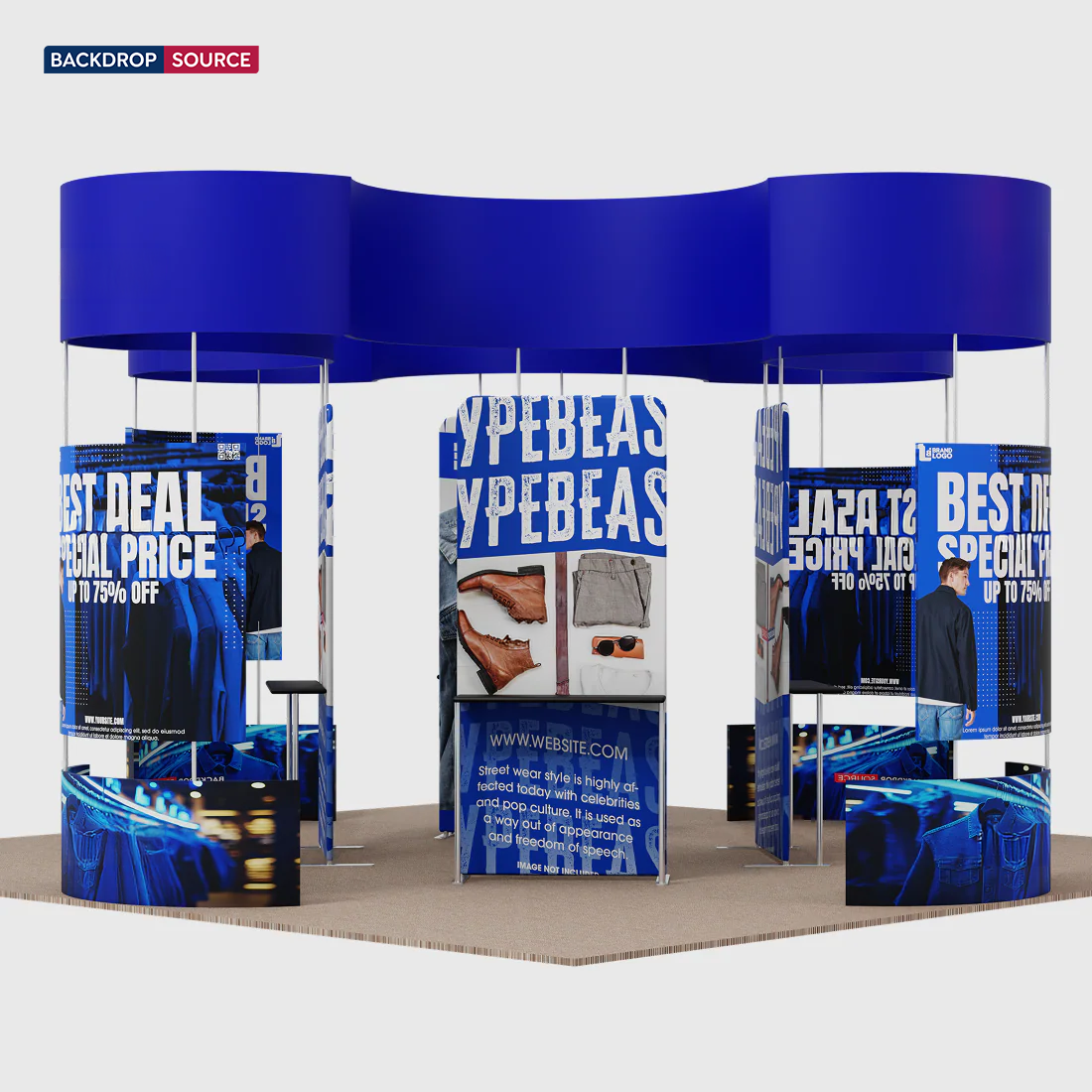 Modular Booth Kits 6m x 6m - Model 14
