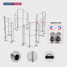 Magnetisches Stoff-Messestandsystem – Modell 5 (6m x 6m)