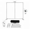 Portable Straight Media Wall – Square Corners
