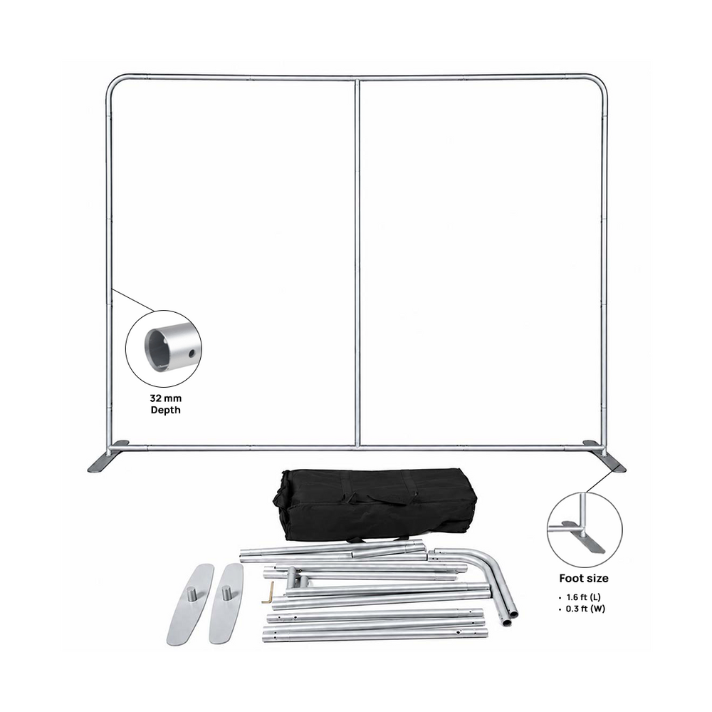 Spannstoff-Step-and-Repeat-Displaywand