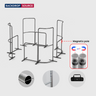 Magnetisches Stoff-Messestandsystem – Modell 1 (4m x 3m)