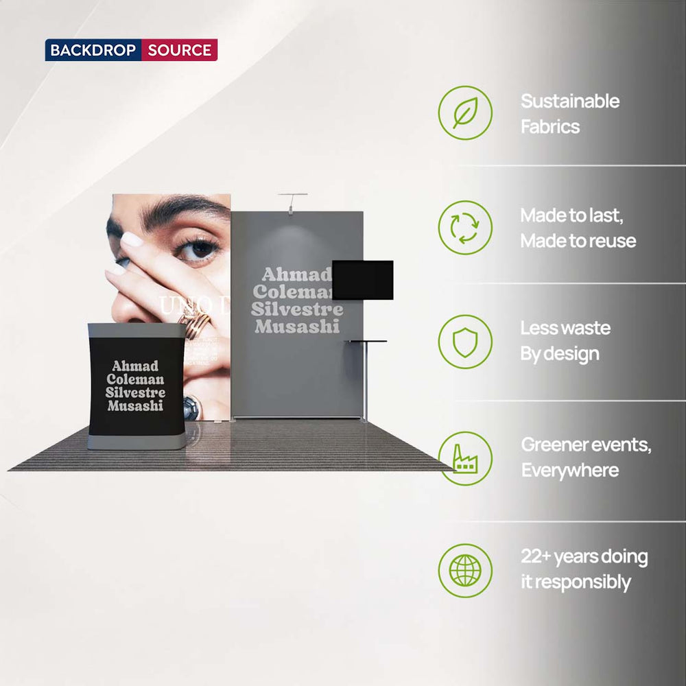 Premier 3m x 3m Messestand – Modell 4
