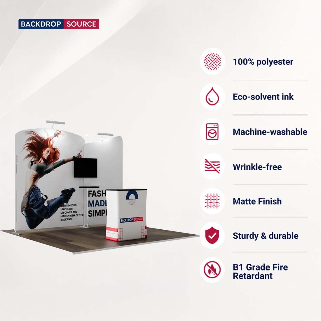 Tragbares Ausstellungsdisplay 3m x 3m – Modell 5