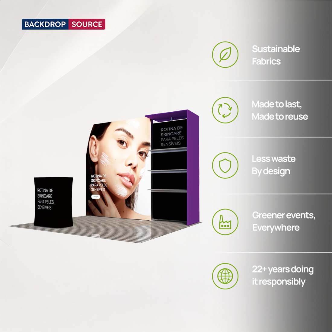 Premier 3m x 3m Messestand – Modell 5