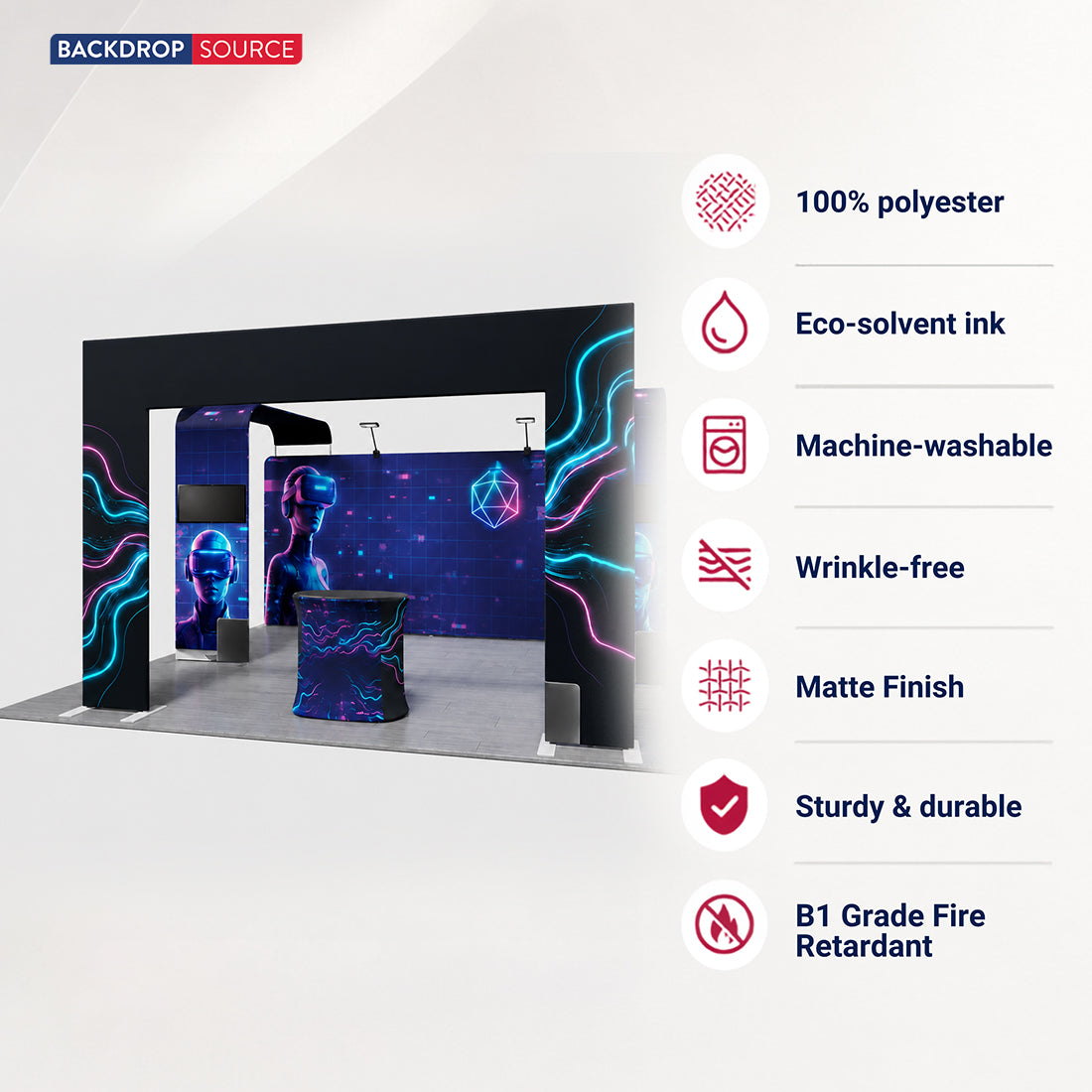 Modulare Messestand-Sets 6m  x 6m – Modell 16