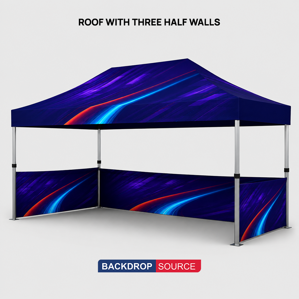 Robustes Stoffpavillonzelt – (4.5m W x 3m H )