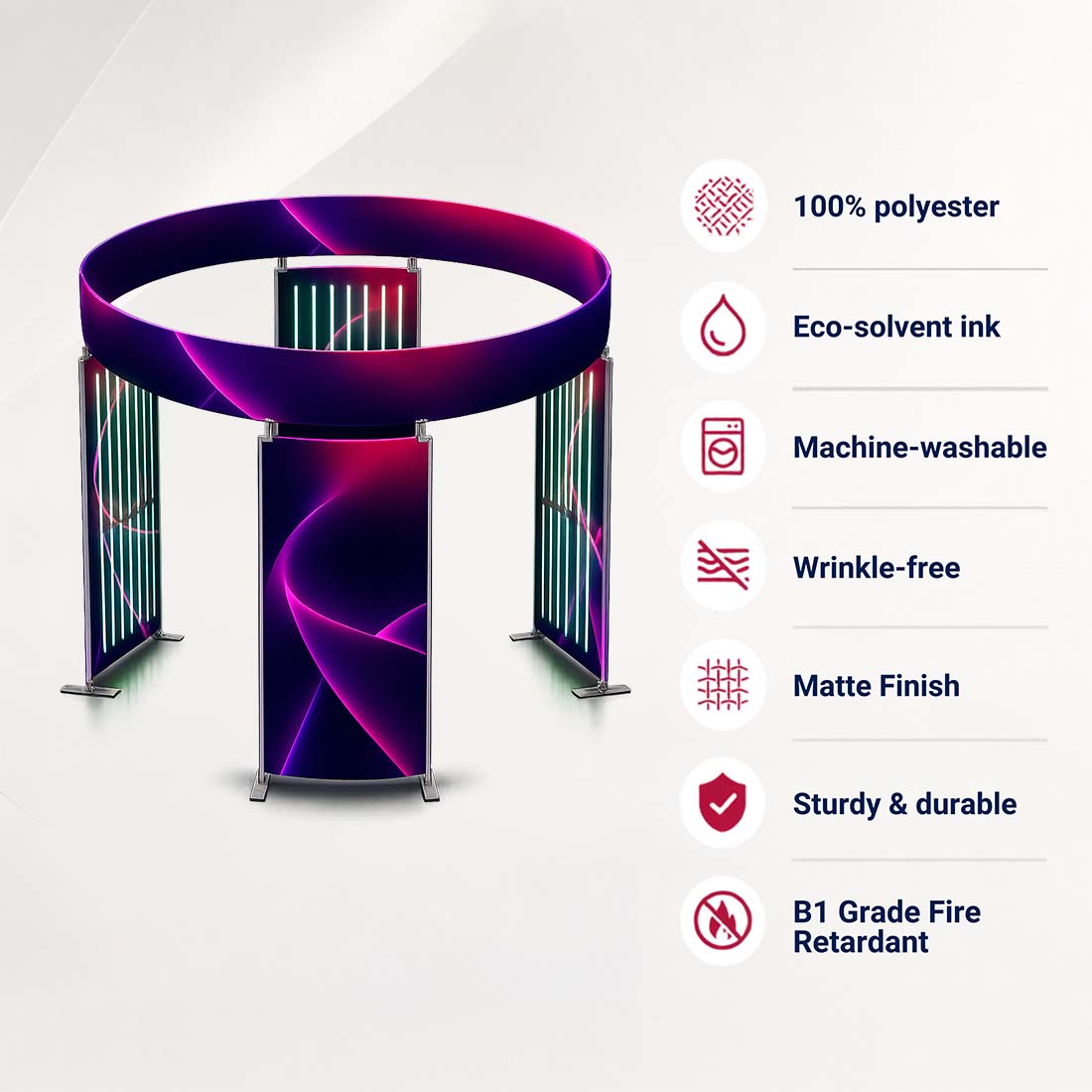360-Grad-Ansicht 4-Panel-Fotokabinengehäuse