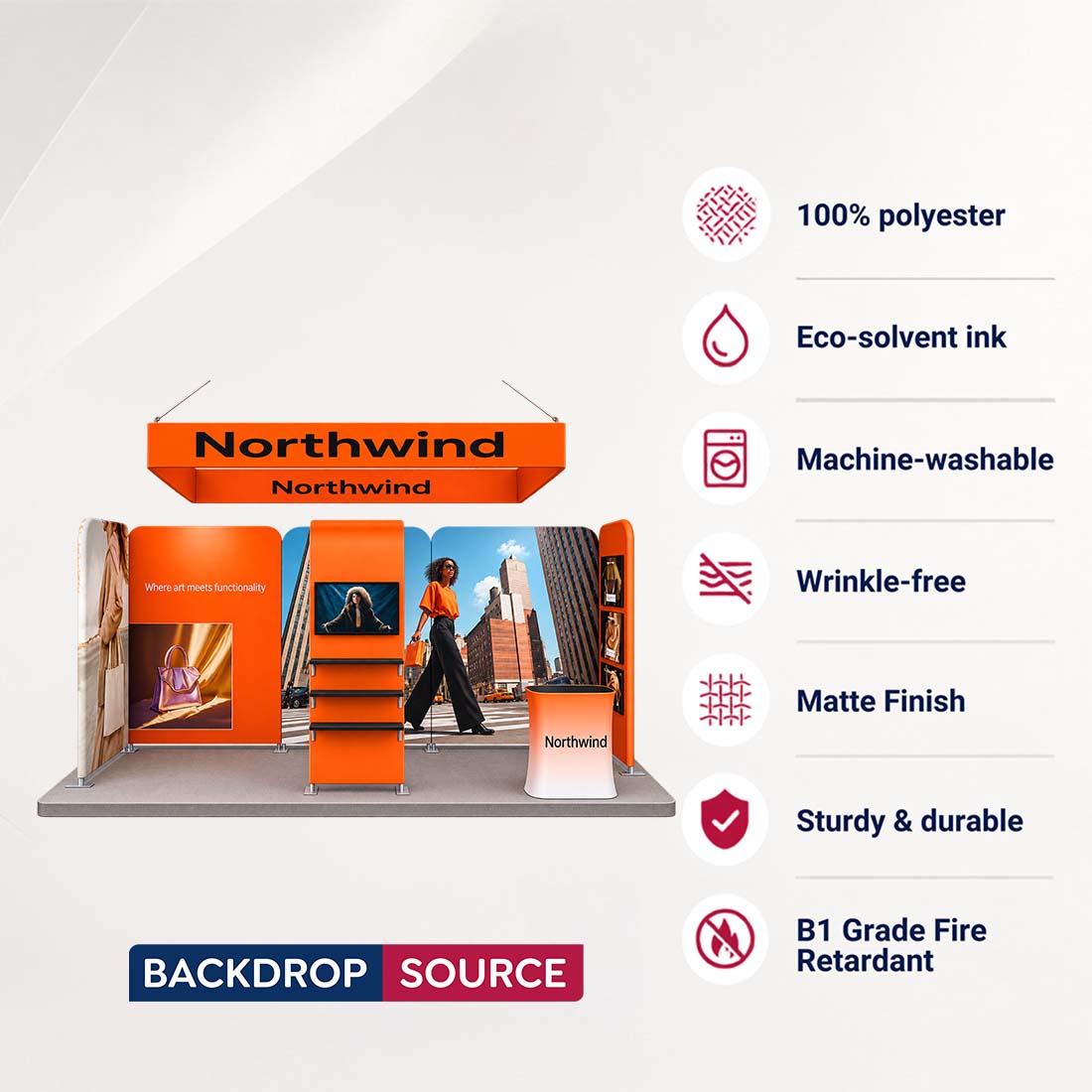 Portable Exhibit Display 3m x 6m - Model 13