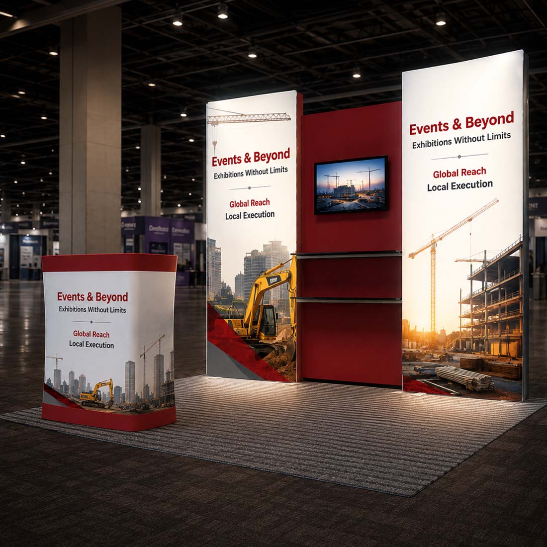 Premier 3m x 3m Messestand – Modell 7