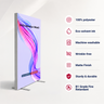 SEG-Stoff-Medienwand – 1.2m W x 2m H