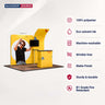 Tragbares Ausstellungsdisplay 3m x 3m – Modell 6
