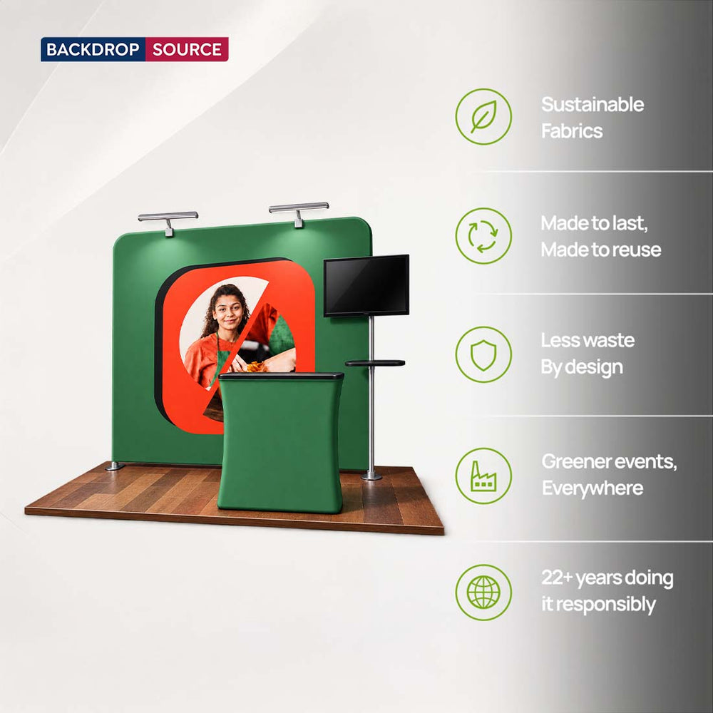 Tragbares Ausstellungsdisplay 3m x 3m – Modell 9