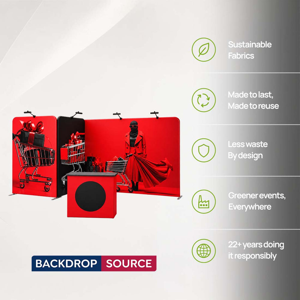 Portable Exhibit Display 3m x 6m - Model 8