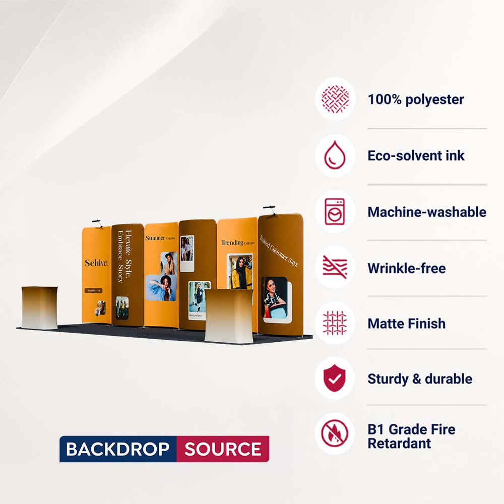 Portable Exhibit Display 3m x 6m - Model 17
