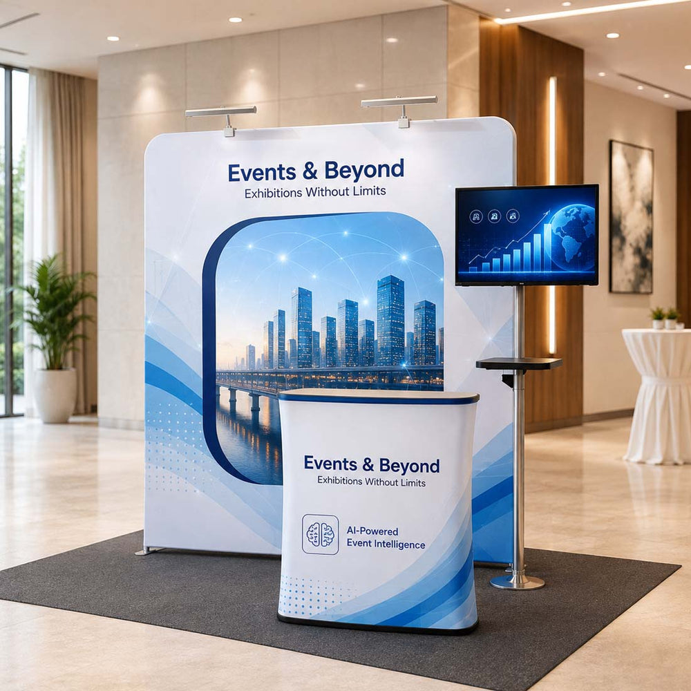 Tragbares Ausstellungsdisplay 3m x 3m – Modell 9