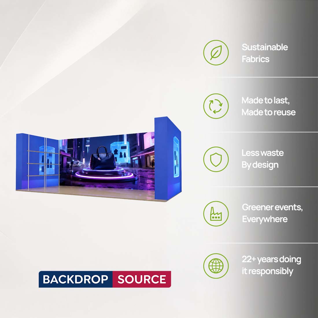 Portable Exhibit Display 3m x 6m - Model 20