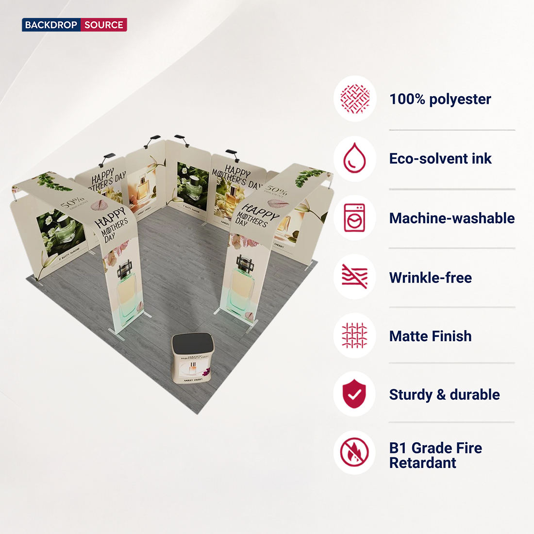 Modulare Messestand-Sets 6m x 6m – Modell 19