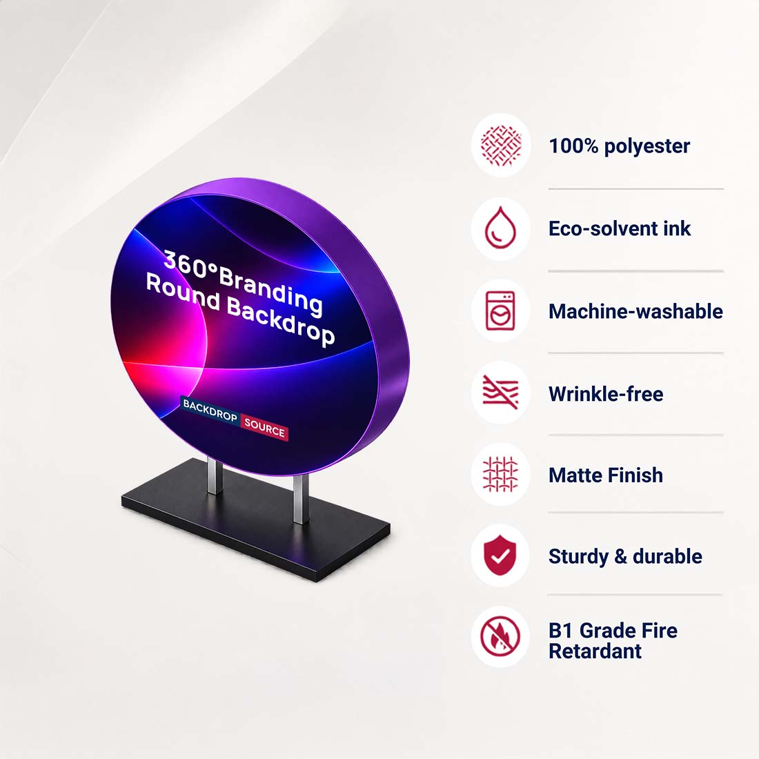 Runder 360°-Markenhintergrund