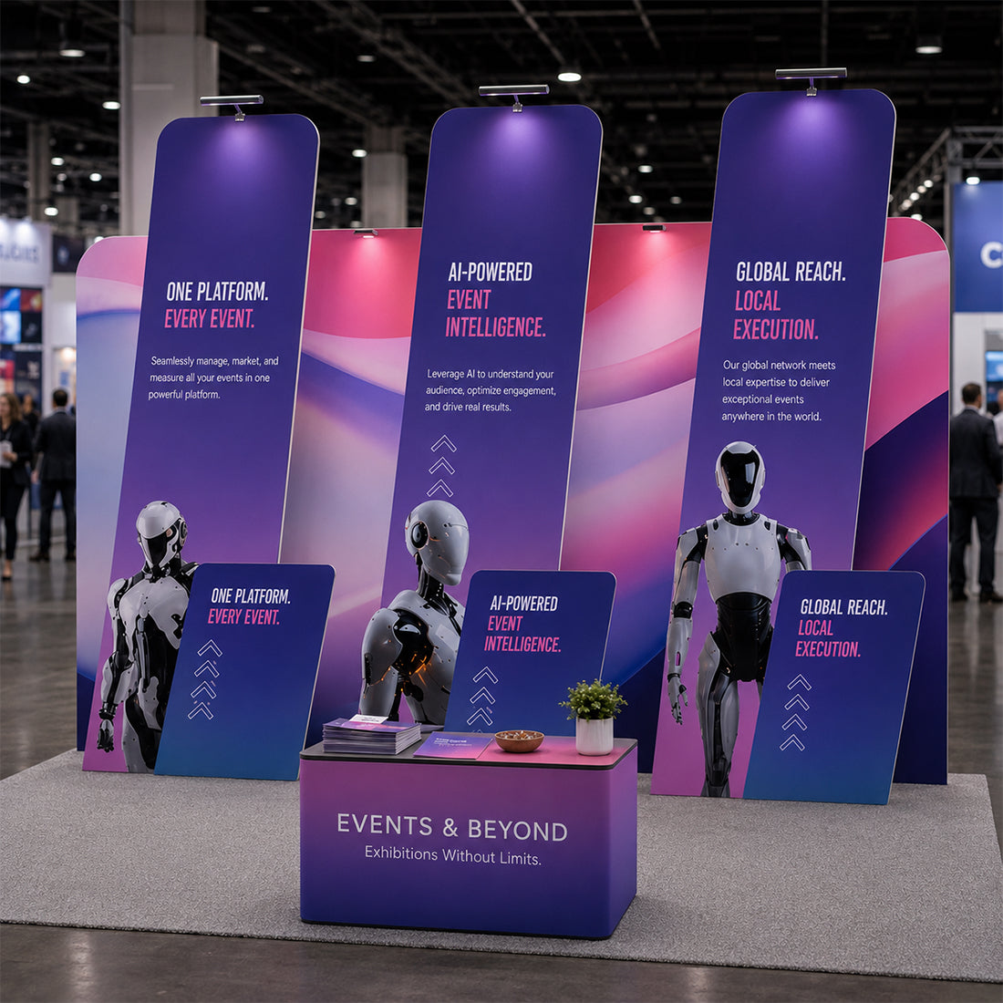 Mobiles Ausstellungsdisplay 6m x 3m – Modell 19