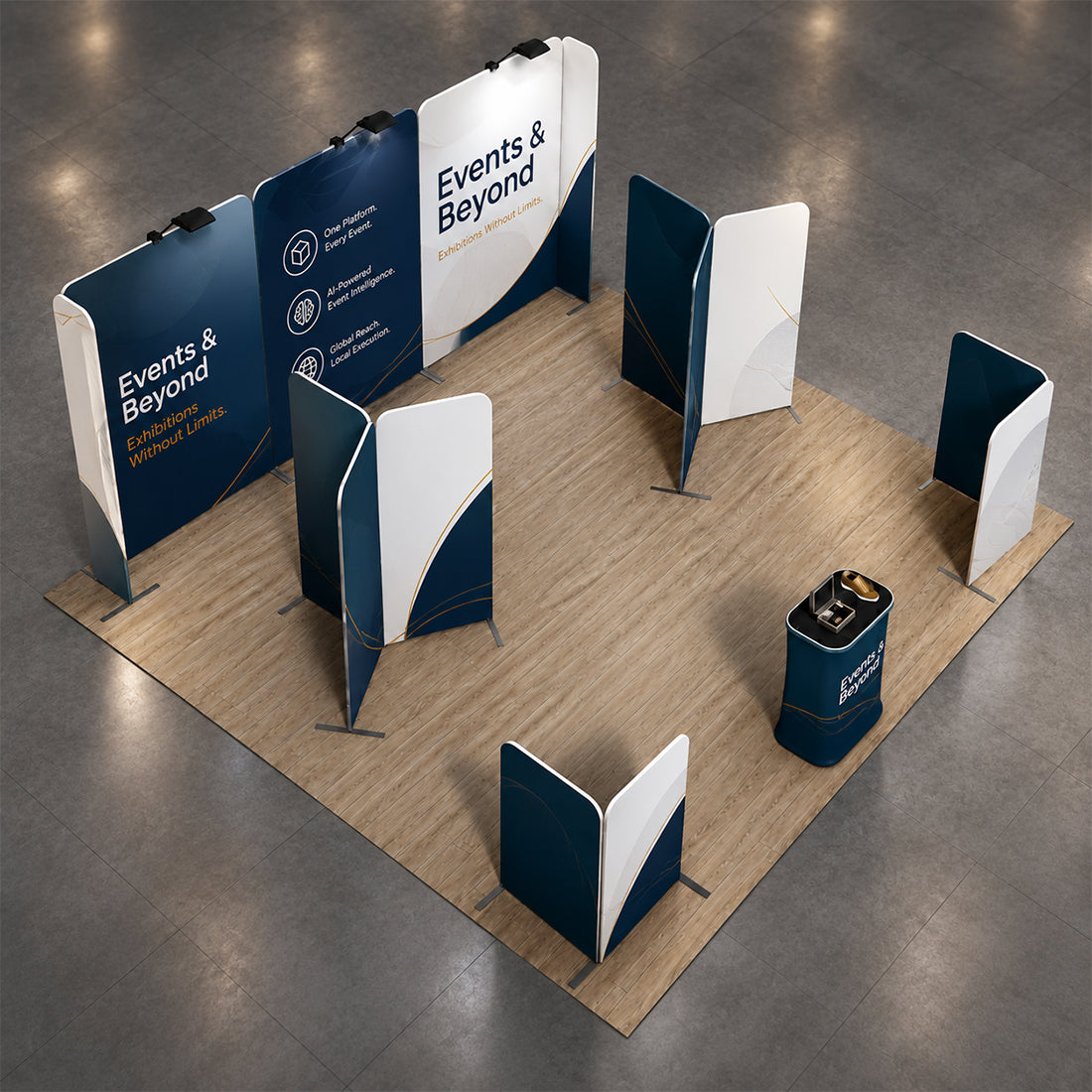 Modular Booth Kits 6m x 6m- Model 17