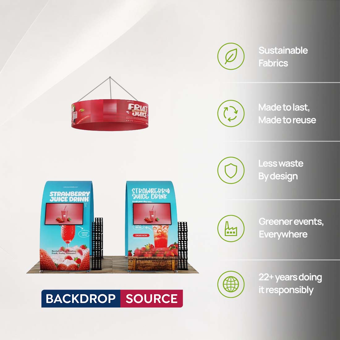 Mobiles Ausstellungsdisplay 3m x 6m – Modell 9