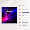Portable Straight Media Wall – Square Corners