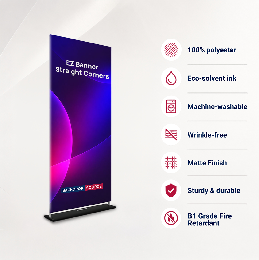EZ Banner with Straight Corners